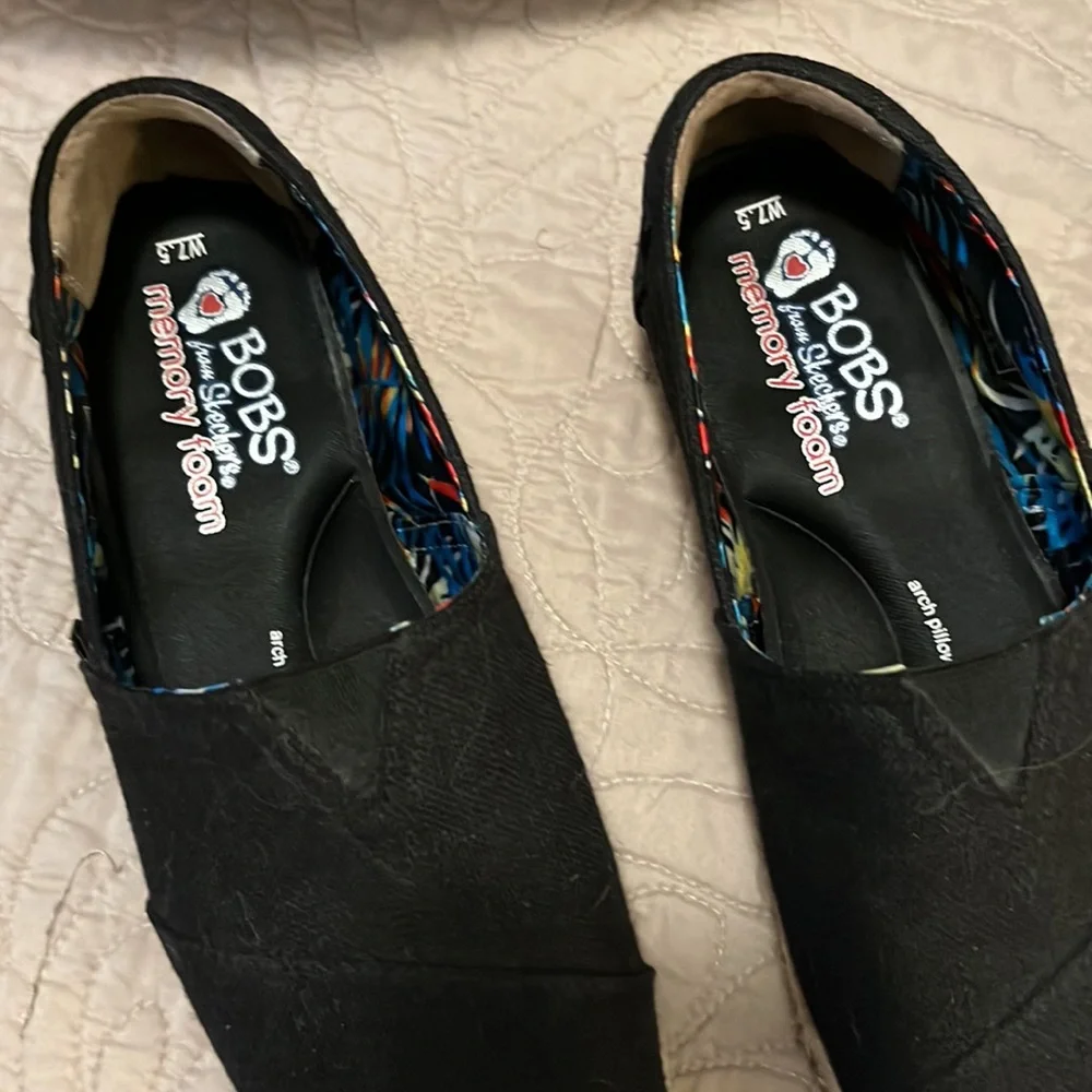 BOBS FROM SKETCHERS Hi Jinx Memory Foam Arch Pillow Slip On Platform Shoes 7.5